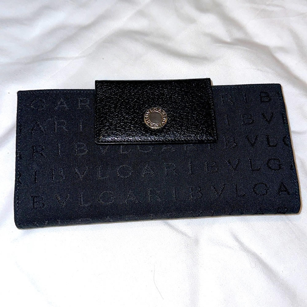 Bulgari logo large wallet